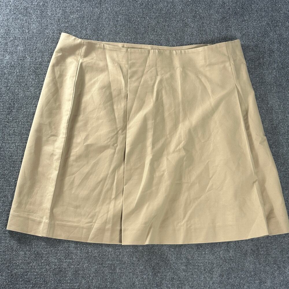Lauren Ralph Lauren Womens Skirt Size 16 Beige Khaki A-Line Office Knee Length